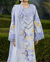 Adans Libas Cadet Grey Lawn Suit- Pakistani Designer Lawn Suits