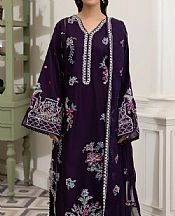 Adans Libas Eggplant Lawn Suit- Pakistani Designer Lawn Suits