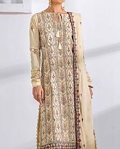 Adans Libas Cream Lawn Suit- Pakistani Lawn Dress
