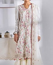 Adans Libas White Lawn Suit- Pakistani Lawn Dress