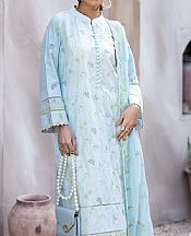Adans Libas Light Blue Lawn Suit- Pakistani Designer Lawn Suits