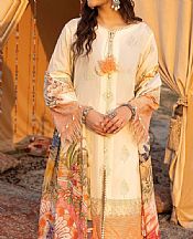 Adans Libas Off White Lawn Suit- Pakistani Lawn Dress