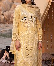 Adans Libas Saffron Mango Lawn Suit- Pakistani Designer Lawn Suits
