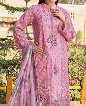 Adans Libas Rose Pink Lawn Suit- Pakistani Designer Lawn Suits