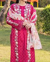Adans Libas Hot Pink Lawn Suit- Pakistani Designer Lawn Suits