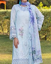 Adans Libas Baby Blue Lawn Suit- Pakistani Lawn Dress