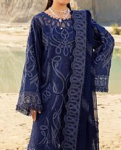 Adans Libas Navy Blue Lawn Suit- Pakistani Lawn Dress