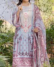 Adans Libas Baby Blue Lawn Suit- Pakistani Designer Lawn Suits