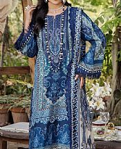 Adans Libas Navy Blue Lawn Suit- Pakistani Designer Lawn Suits