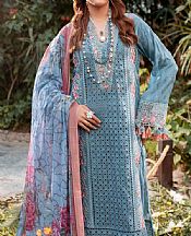 Adans Libas Hippie Blue Lawn Suit- Pakistani Designer Lawn Suits