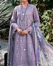 Adans Libas Lavender Purple Lawn Suit- Pakistani Lawn Dress