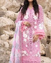 Adans Libas Pink Lawn Suit- Pakistani Designer Lawn Suits
