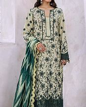 Adans Libas Green Mist Lawn Suit- Pakistani Designer Lawn Suits