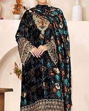 Adans Libas Black Velvet Suit- Pakistani Winter Dress