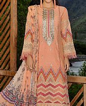 Peach Lawn Suit