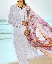 Adans Libas White Lawn Suit- Pakistani Lawn Dress