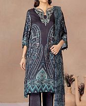 Adans Libas Black Silk Suit- Pakistani Chiffon Dress