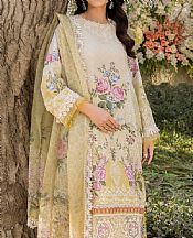 Adans Libas Sand Gold Lawn Suit- Pakistani Designer Lawn Suits
