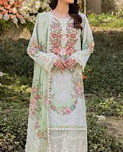 Adans Libas Light Green Lawn Suit- Pakistani Lawn Dress