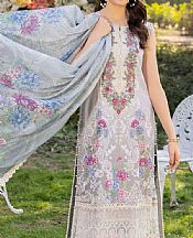 Adans Libas Grey Lawn Suit- Pakistani Lawn Dress