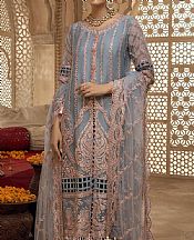 Sky Blue Net Suit- Pakistani Chiffon Dress