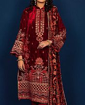 Maroon Velvet Suit