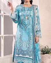 Adans Libas Light Turquoise Lawn Suit- Pakistani Designer Lawn Suits