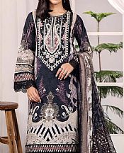 Adans Libas Black Lawn Suit- Pakistani Lawn Dress