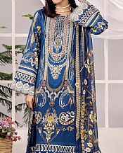 Adans Libas Blue Lawn Suit- Pakistani Designer Lawn Suits