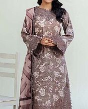 Adans Libas Dusty Grey Lawn Suit- Pakistani Lawn Dress