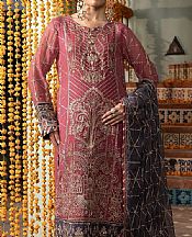 Adans Libas Light Carmine Pink Chiffon Suit- Pakistani Chiffon Dress