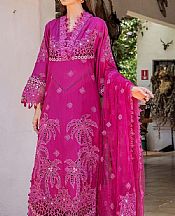 Adans Libas Hot Pink Lawn Suit- Pakistani Lawn Dress
