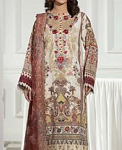 Adans Libas Off White Slub Suit- Pakistani Winter Dress