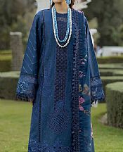 Adans Libas Navy Blue Lawn Suit- Pakistani Lawn Dress