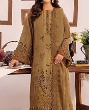 Adans Libas Dark Sand Lawn Suit- Pakistani Lawn Dress