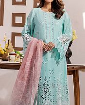 Adans Libas Pale Aqua Lawn Suit- Pakistani Lawn Dress
