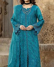 Adans Libas Dark Turquoise Lawn Suit- Pakistani Lawn Dress