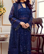 Dark Blue Chiffon Suit- Pakistani Designer Chiffon Suit