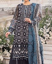 Adans Libas Black Organza Suit- Pakistani Chiffon Dress