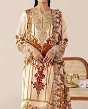 Adans Libas Ivory Lawn Suit- Pakistani Designer Lawn Suits