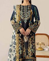 Adans Libas Navy Blue Lawn Suit- Pakistani Designer Lawn Suits