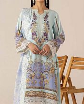 Adans Libas Baby Blue Lawn Suit- Pakistani Lawn Dress