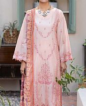 Adans Libas Baby Pink Lawn Suit- Pakistani Designer Lawn Suits