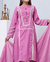 Afifa Iftikhar Hot Pink Cotton Suit- Pakistani Designer Chiffon Suit