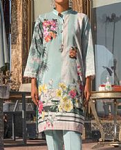 Afifa Iftikhar Sky Blue Lawn Kurti- Pakistani Lawn Dress