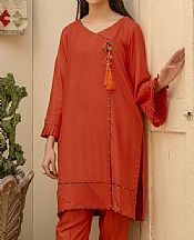 Cinnabar Red Linen Kurti