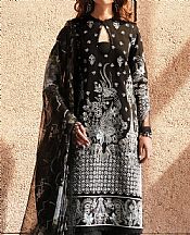 Afrozeh Black Lawn Suit- Pakistani Designer Lawn Suits