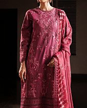 Afrozeh Dark Rose Lawn Suit- Pakistani Lawn Dress