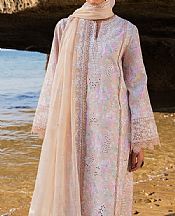 Afrozeh Ivory/Pink Lawn Suit- Pakistani Lawn Dress