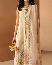 Cream Lawn Suit
